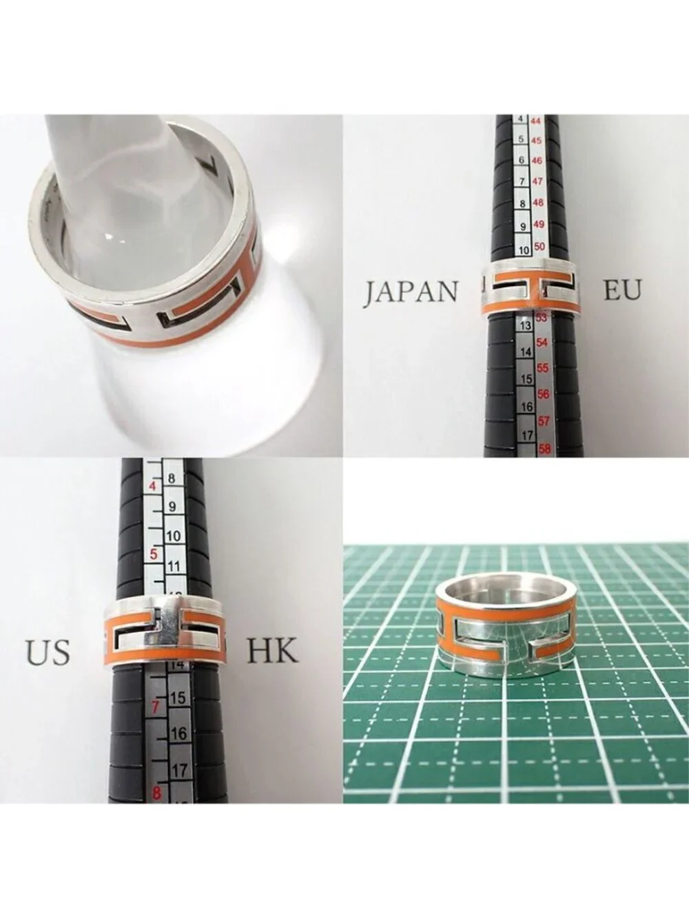 Hermes D'h Ring Silver